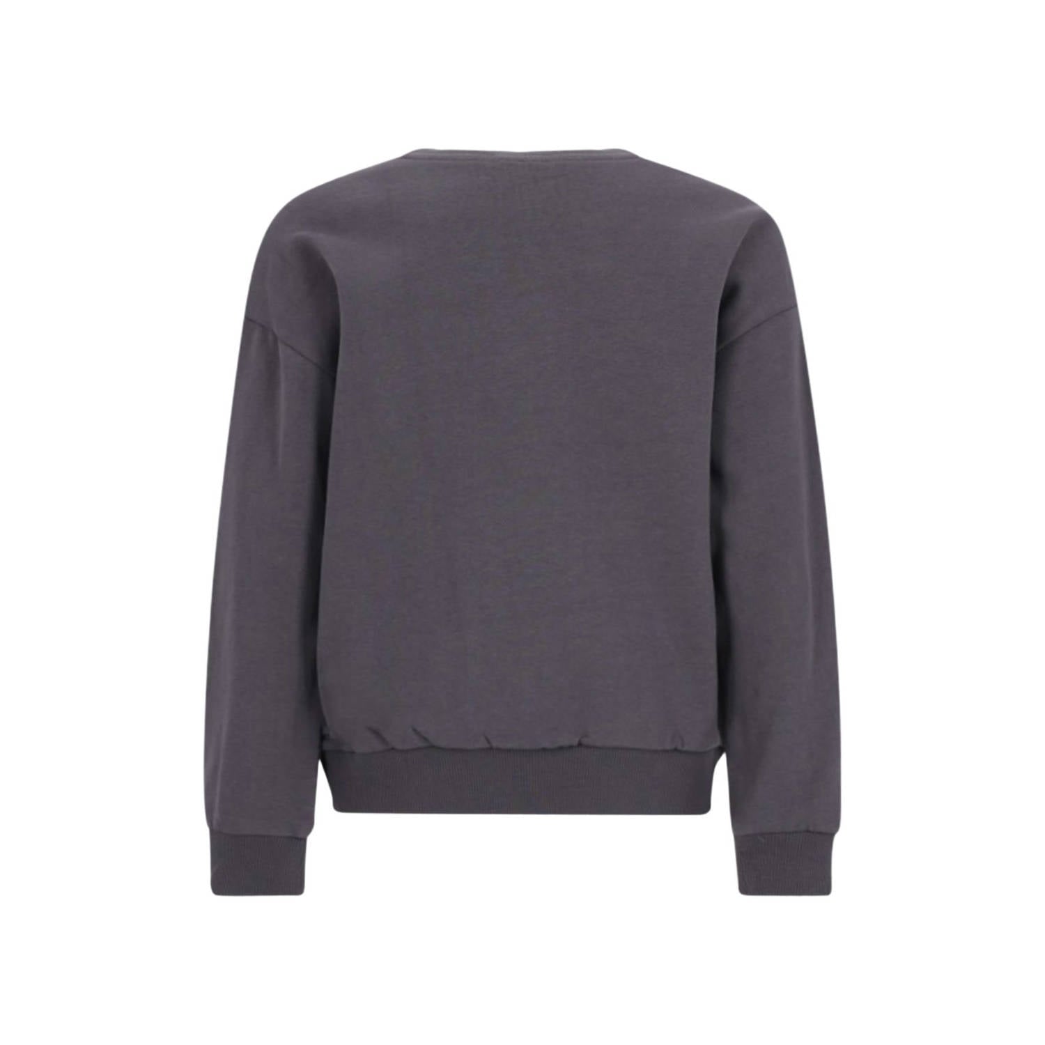 B.Nosy rechtvallende sweater met tekst grijs