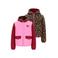 B.Nosy teddy winterjas met panterprint - roze