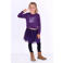 B.Nosy aansluitende longsleeve met print - paars