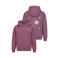 B.Nosy rechtvallende hoodie met backprint - paars