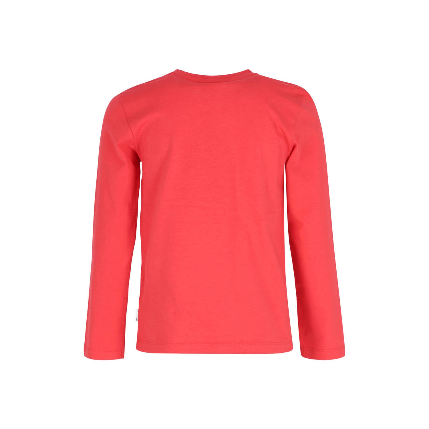B.Nosy rechtvallende longsleeve met print rood