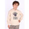 B.Nosy rechtvallende hoodie met print - ecru