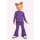 B.Nosy flared broek met print - paars/lila