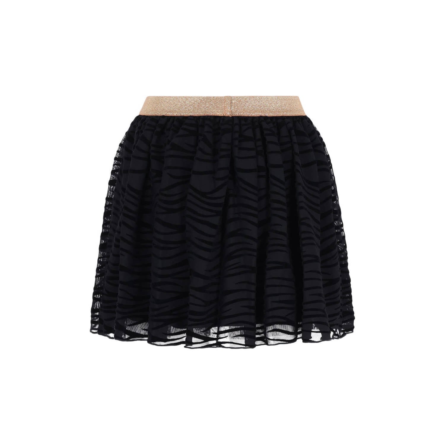B.Nosy korte tule rok met zebraprint zwart