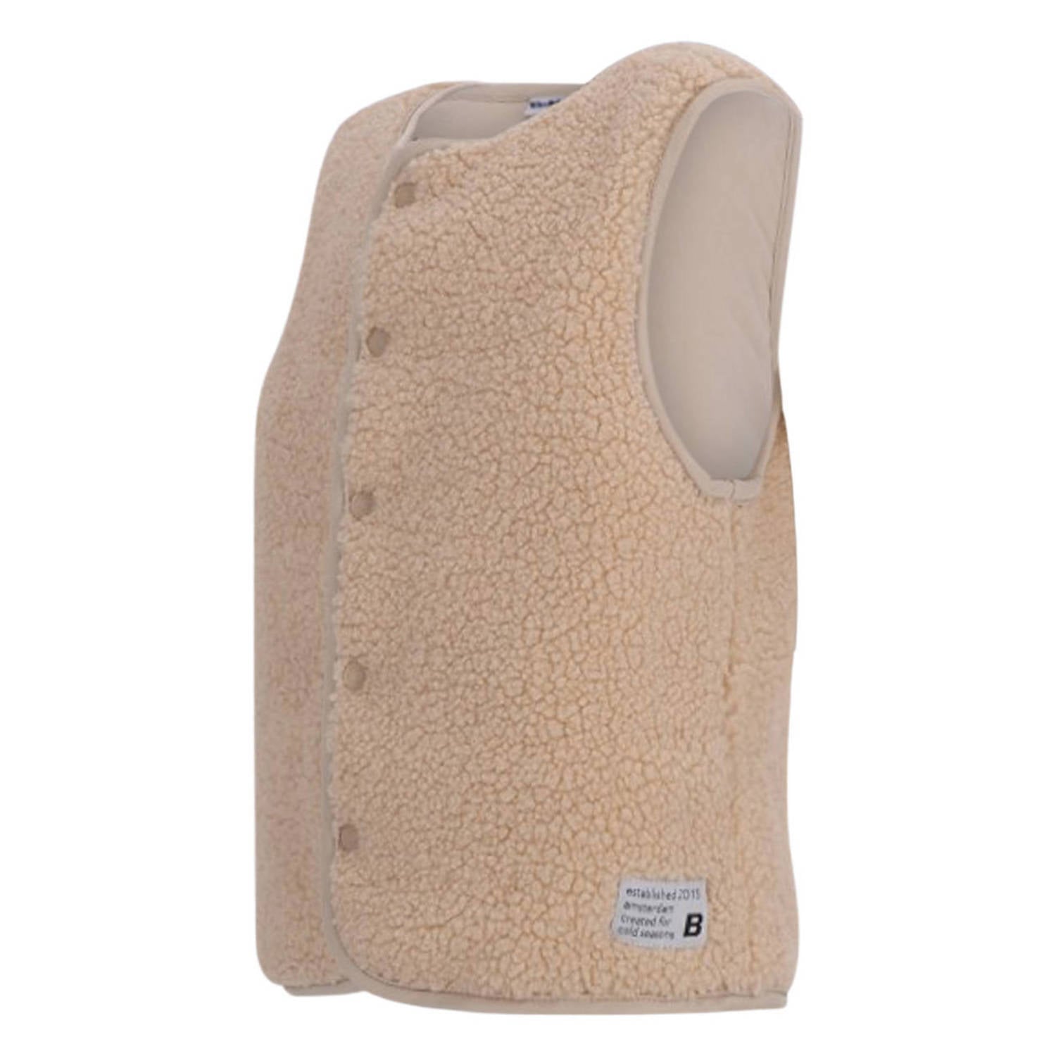 B.Nosy rechtvallend teddy gilet beige