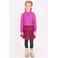 B.Nosy aansluitende longsleeve met ruches - paars