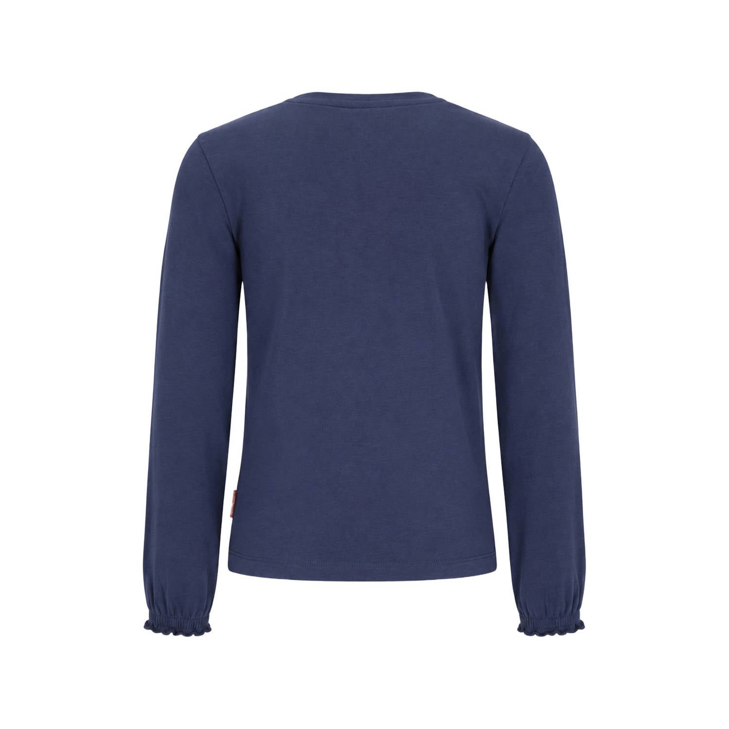 B.Nosy aansluitende longsleeve met print donkerblauw