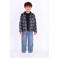 B.Nosy relaxed fit geruit overshirt - donkerblauw