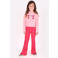 B.Nosy boxy longsleeve met hartjes - roze