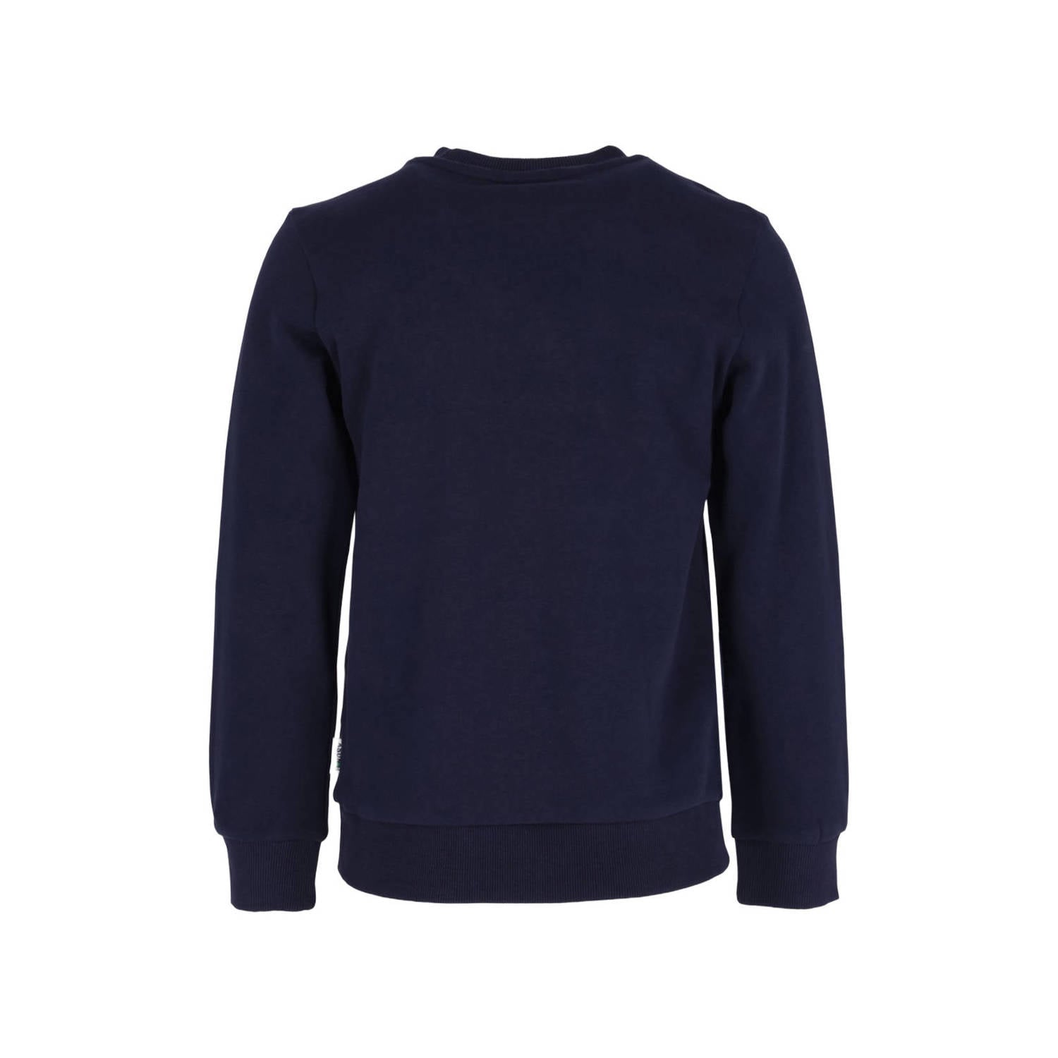 B.Nosy rechtvallende longsleeve met print donkerblauw