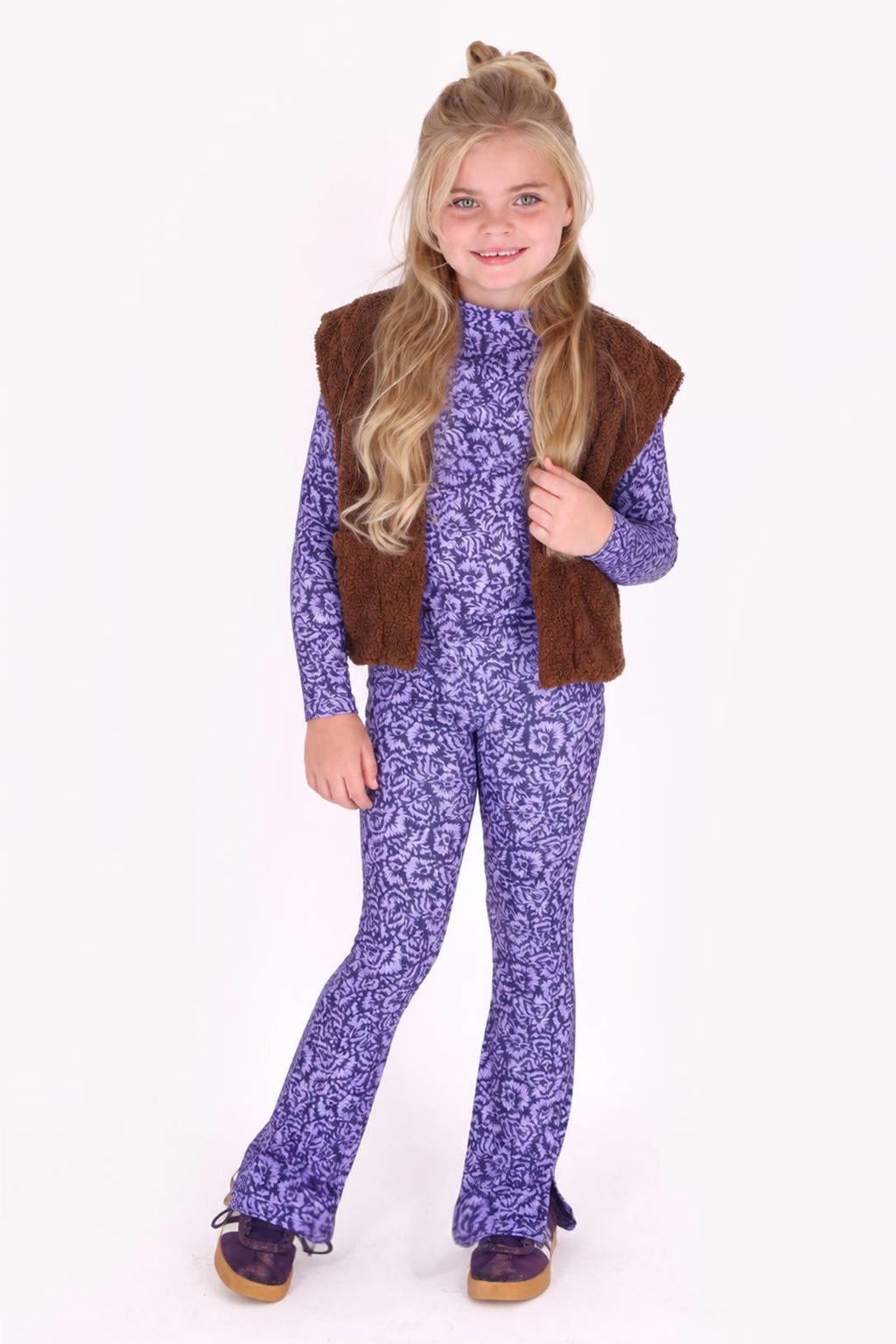 B.Nosy rechtvallend teddy gilet - bruin