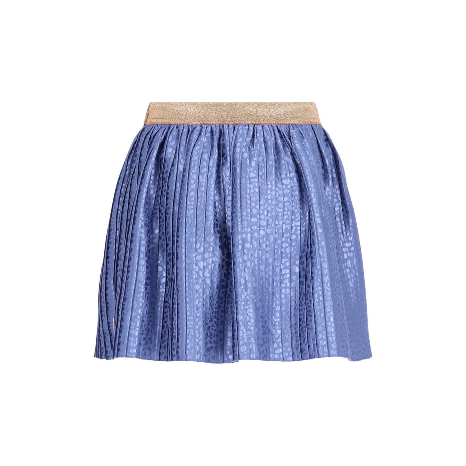 B.Nosy korte plissé rok met print blauw