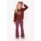 B.Nosy rechtvallende sweater met print - bruin
