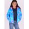 B.Nosy gewatteerde winterjas met print - blauw