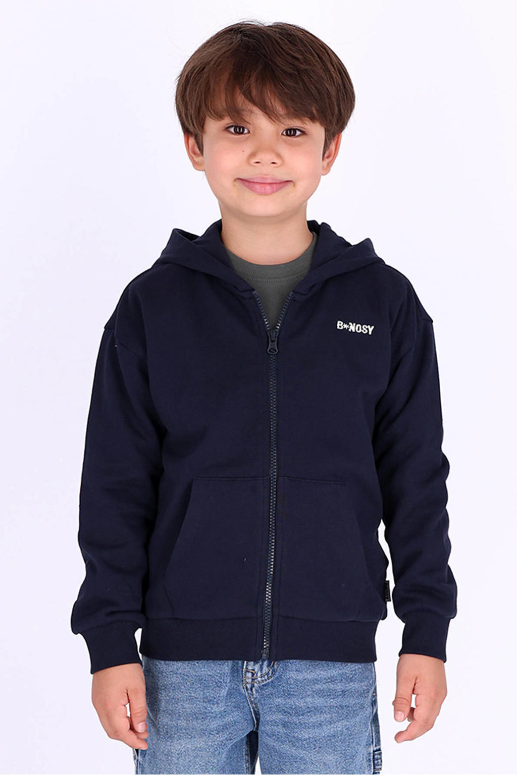 B.Nosy rechtvallend sweatvest - donkerblauw