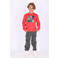 B.Nosy rechtvallende sweater met print - rood