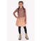 B.Nosy midi jurk met print - bruin