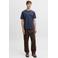 JACK & JONES regular fit T-shirt met logo - donkerblauw