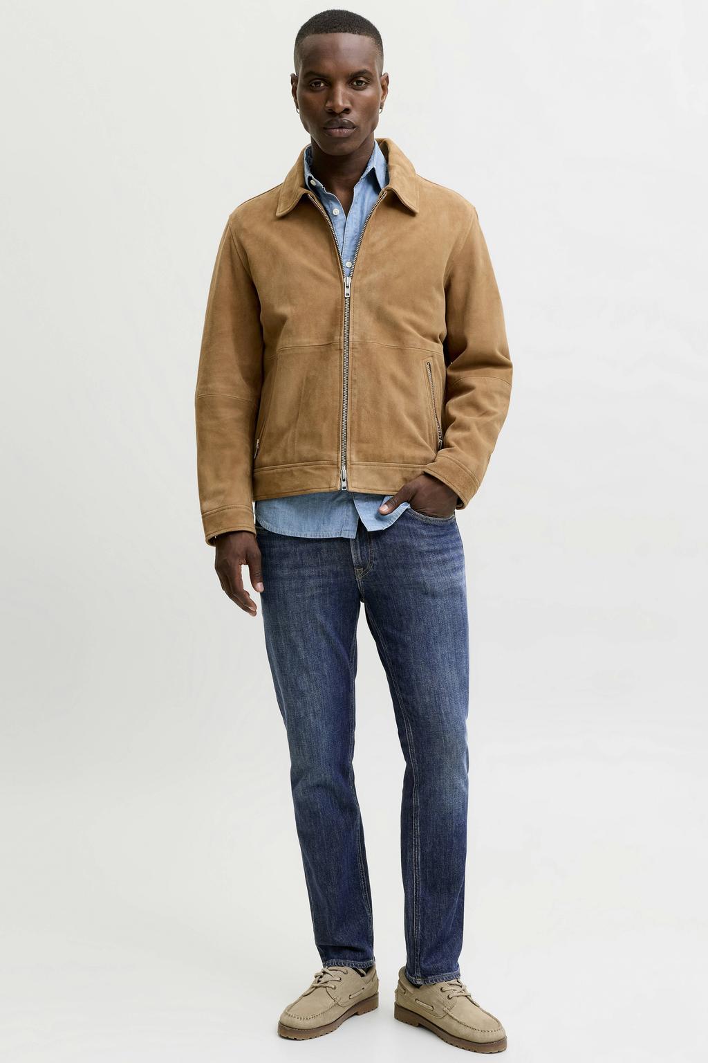 JACK & JONES JEANS INTELLIGENCE JJICLARK JJORIGINAL regular fit jeans - blauw