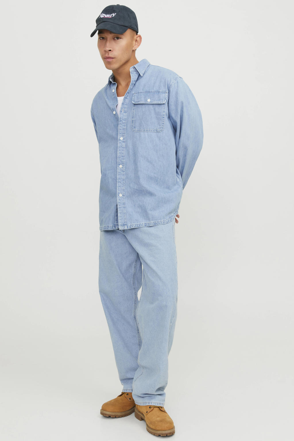 JACK & JONES JEANS INTELLIGENCE JJIALEX JJORIGINAL baggy jeans - blauw