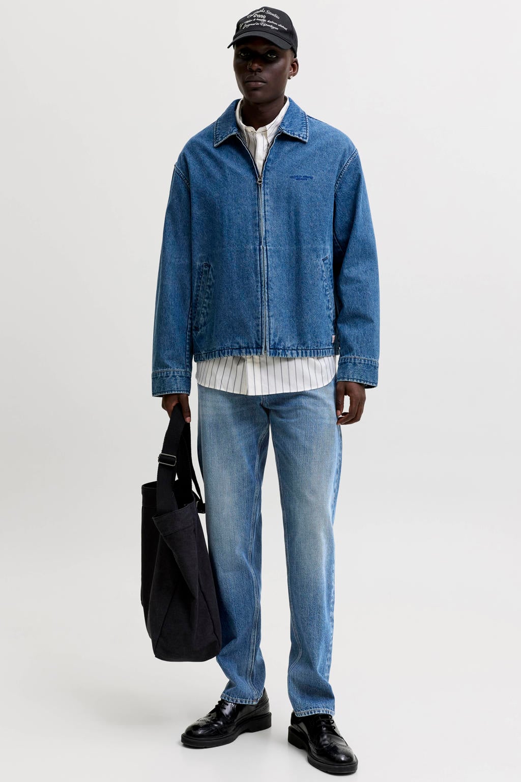 JACK & JONES JEANS INTELLIGENCE JJICHRIS JJORIGINAL relaxed fit jeans - blauw