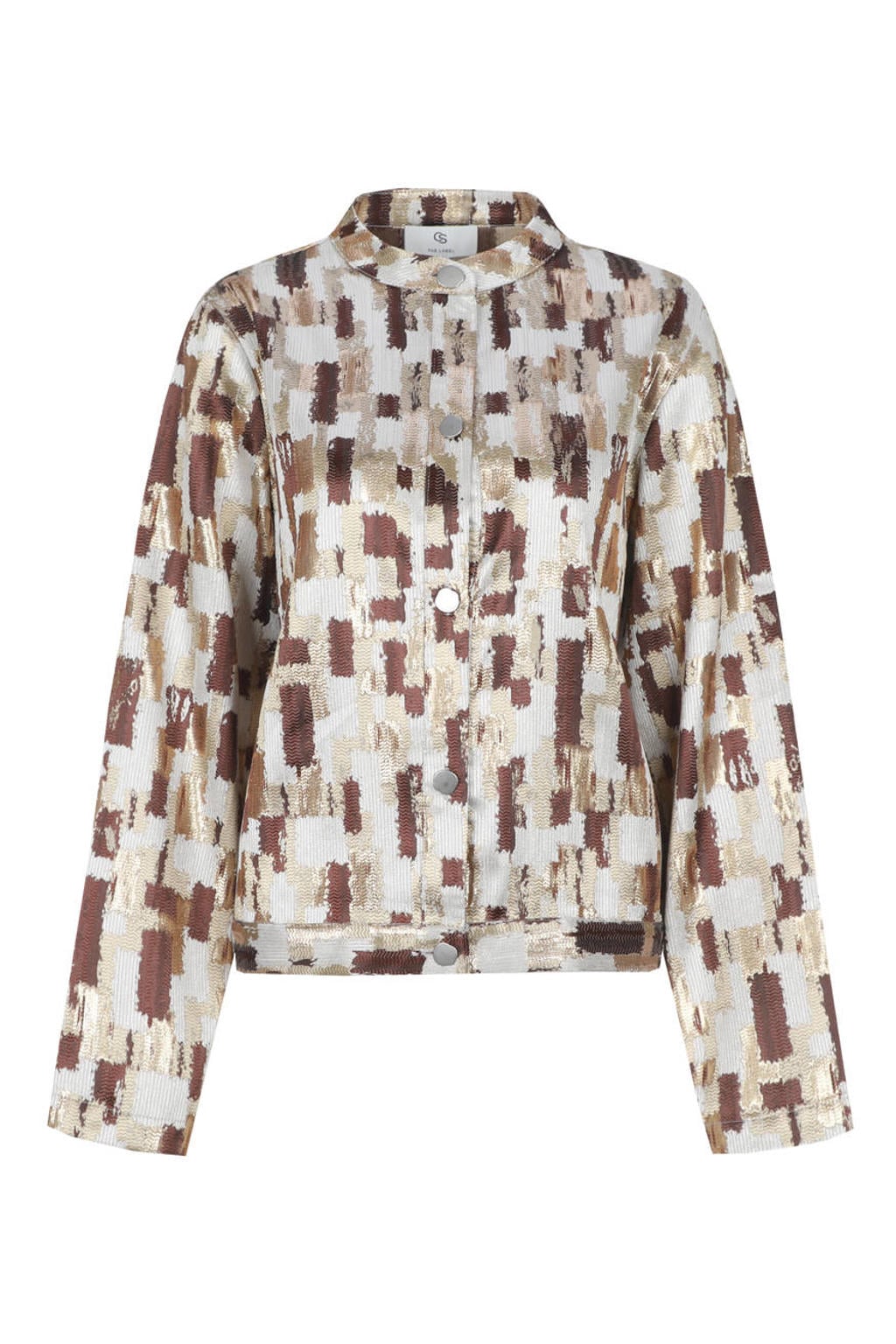 Multikleurige dames CS the Label jas meerkleurig met lange mouwen