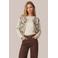 CS the Label katoenen jas met pailletten en print - ecru