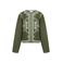 CS the Label katoenen jacket met borduursels - groen