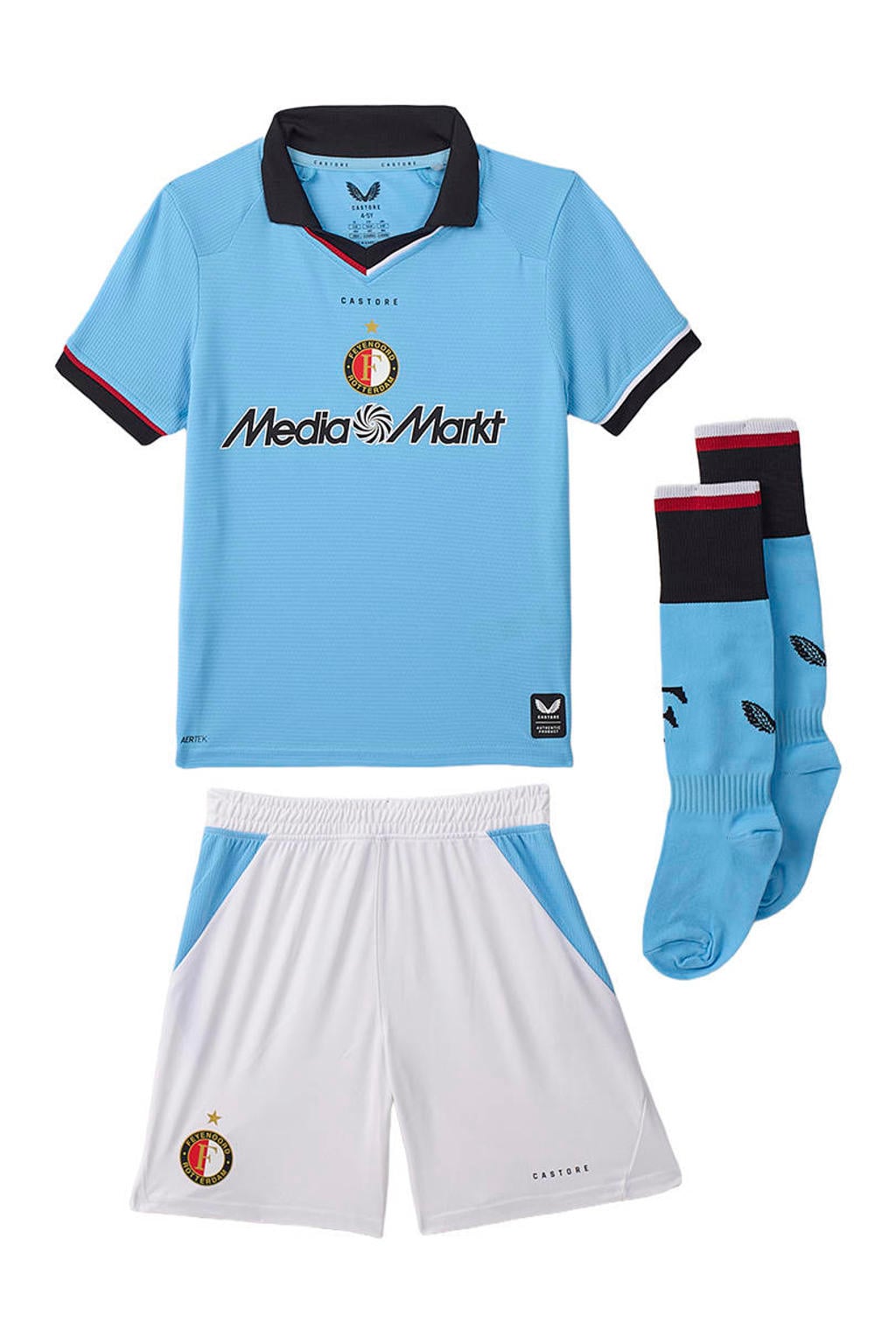 Castore feyenoord voetbalset - blauw/wit
