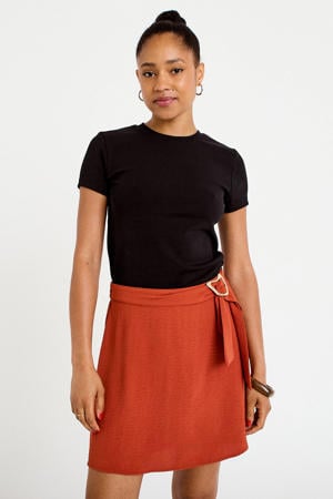 mini skort - donker oranje