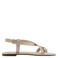Mango leren sandalen - beige