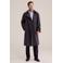WE Fashion wollen trenchcoat met ceintuur - donkerpaars