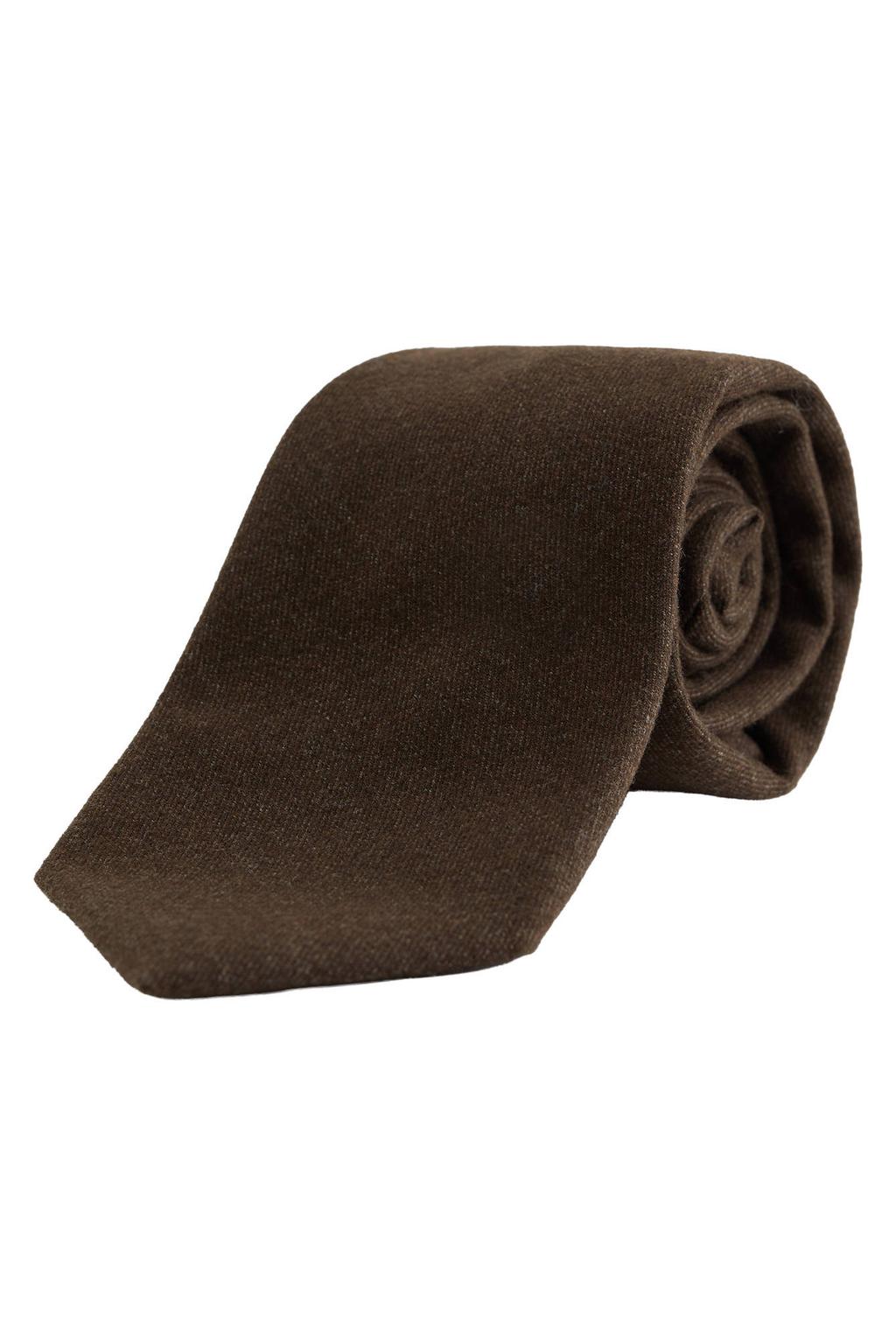 WE Fashion stropdas donkerbruin