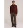 WE Fashion wollen regular fit gebreide trui - roodbruin