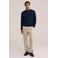 WE Fashion wollen regular fit gebreide trui - donkerblauw