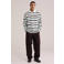 WE Fashion relaxed fit gestreepte polo - eggshell