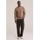 WE Fashion regular fit sweater met wafelstructuur - lichtbruin