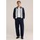 WE Fashion katoenen gestreept vest - blauw