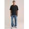 WE Fashion Blue Ridge relaxed fit T-shirt - zwart