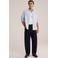 WE Fashion relaxed fit gestreept overhemd - lichtblauw