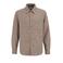 WE Fashion regular fit gemêleerd overhemd - dark wet sand