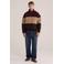 WE Fashion teddy relaxed fit fleecetrui - roodbruin