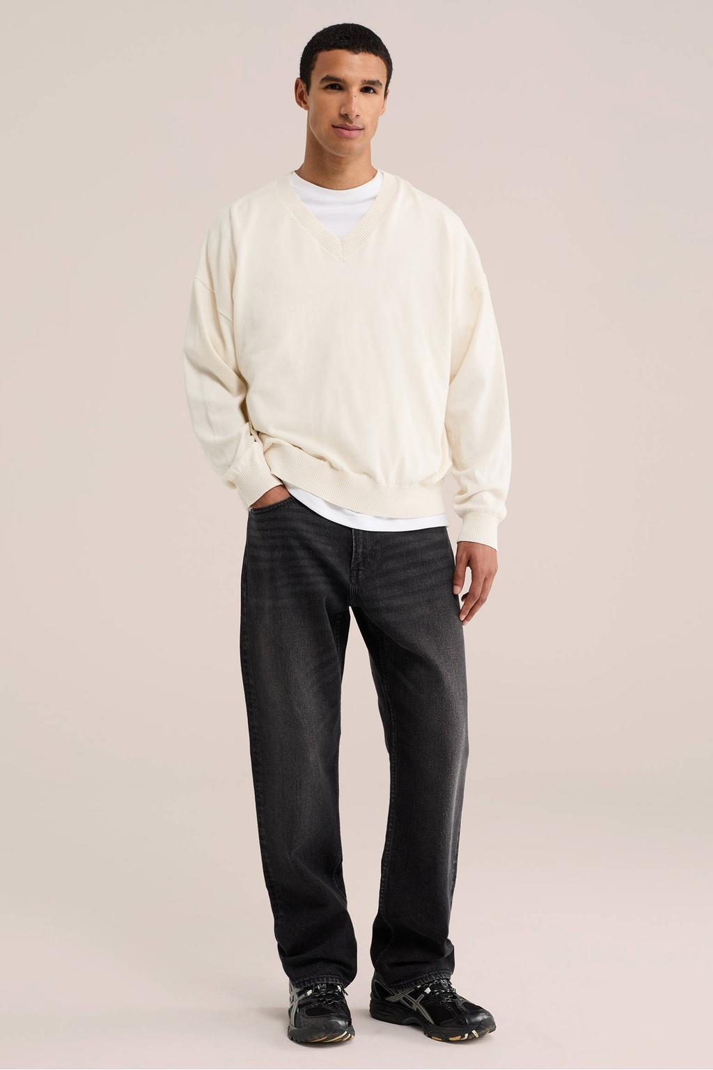 WE Fashion Blue Ridge straight leg jeans - zwart