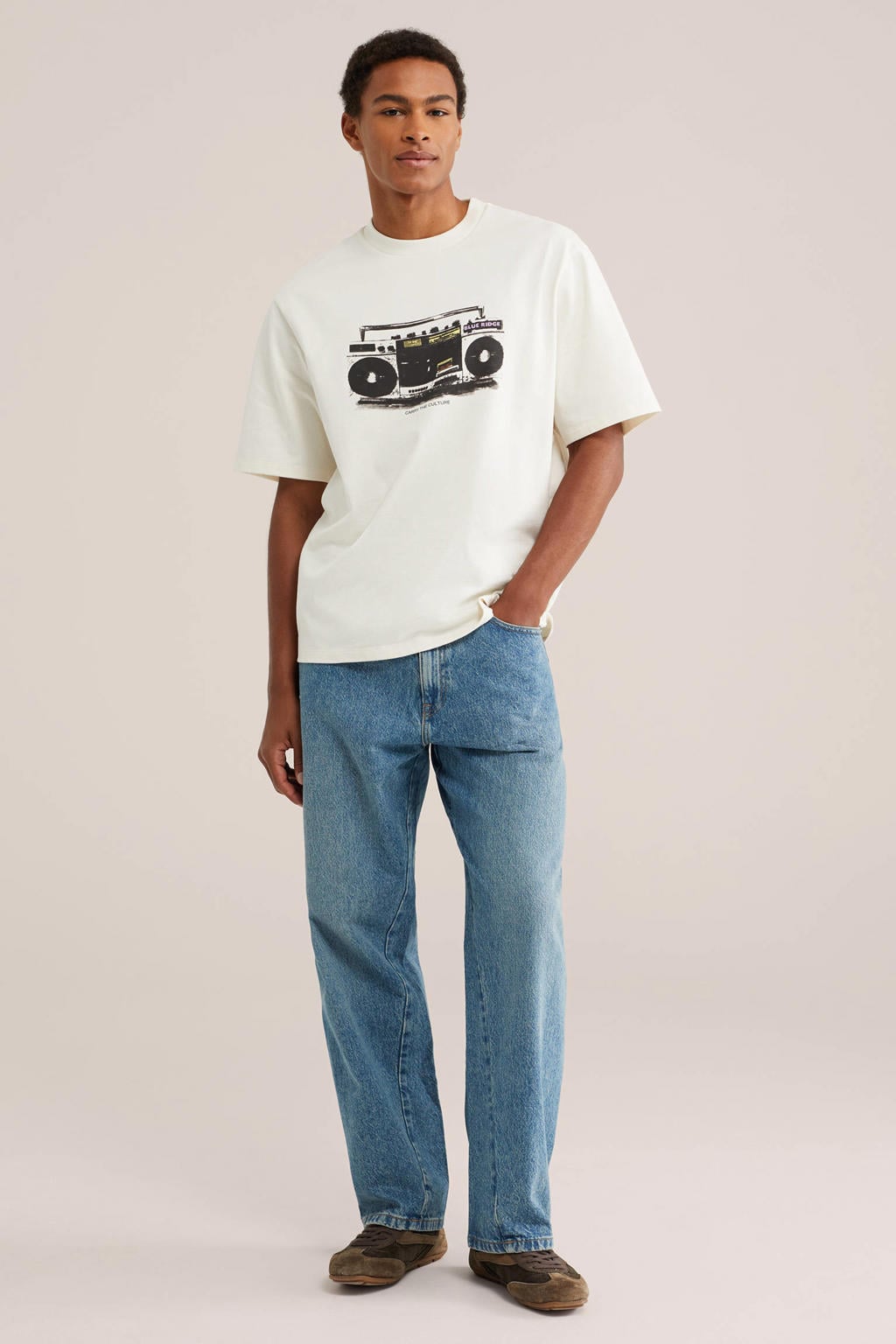 WE Fashion loose fit jeans - blauw