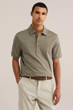 regular fit polo - olijfgroen