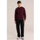 WE Fashion katoenen regular fit gebreide trui - umberwine