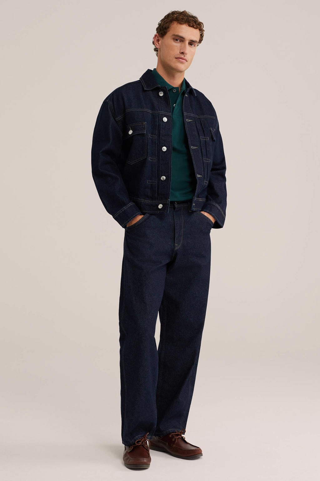 WE Fashion regular fit polo - kale