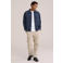 WE Fashion regular fit gemêleerd overshirt - blauw