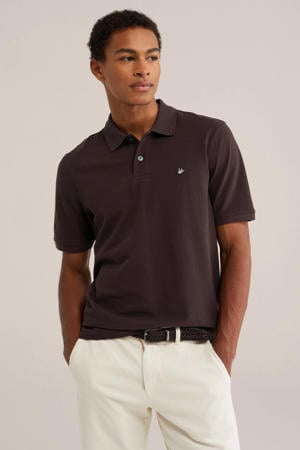regular fit polo - bruin