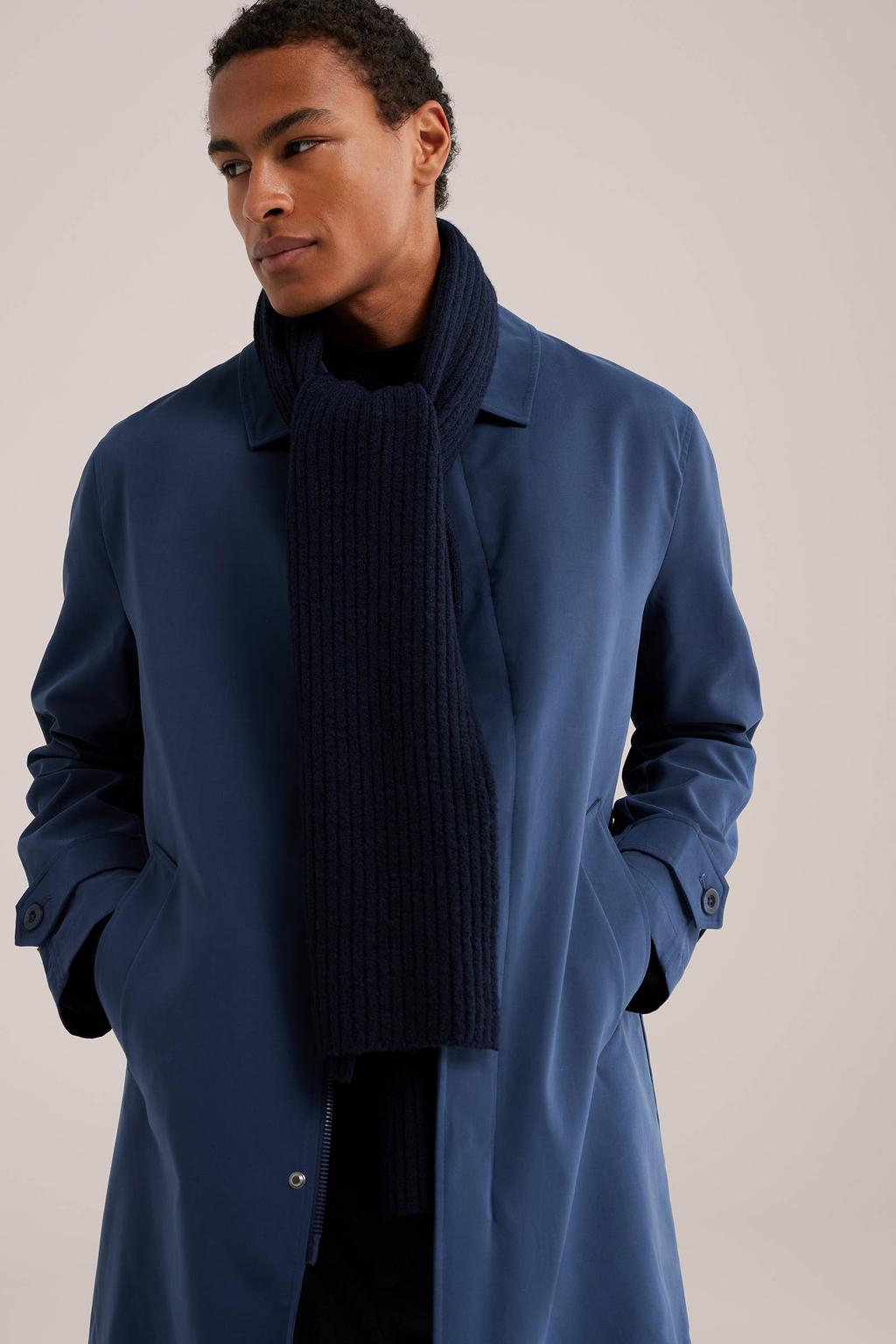 WE Fashion sjaal donkerblauw